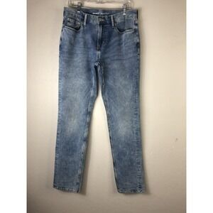 OLD NAVY Mens 32 x 34 Light Wash Denim Jeans Slim Fit Stretch